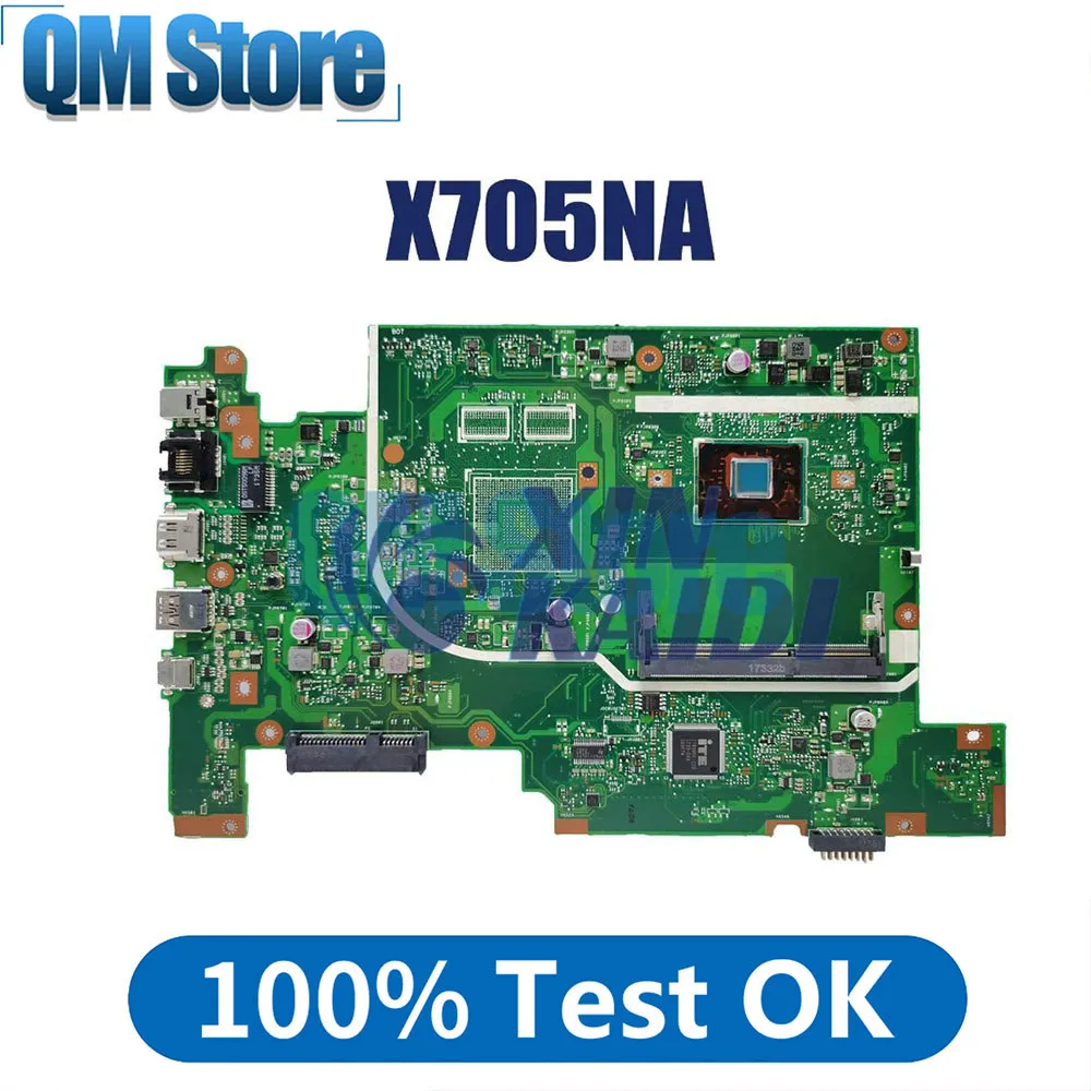 

Ноутбук, компьютер X705 X705NA X705N, материнская плата для ноутбука, процессор N3350 N42000 N5000 100%, тест ОК