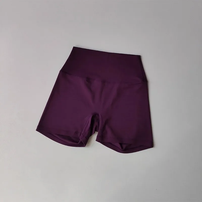 Sommer-Sonderangebot Yoga-Shorts mit hoher Taille, atmungsaktiv, schnelltrocknend, kurze Yoga-Hosen für Fitness, Laufen, Radfahren, Workout, Gym-Bekleidung – Detail 10
