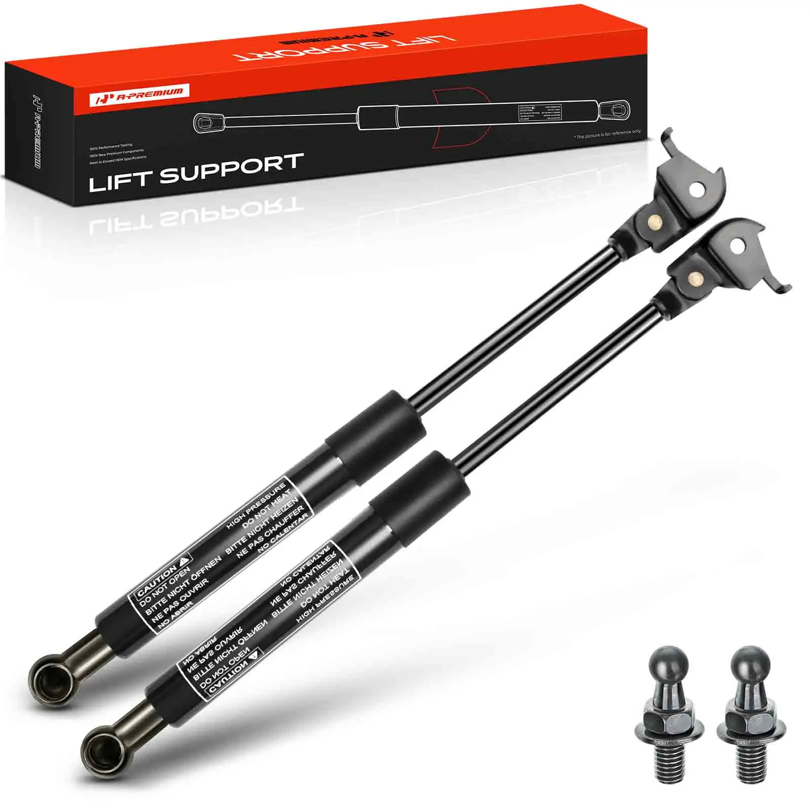 A-Premium 2Pcs Front Hood Lift Supports Shocks Struts for Toyota Land Cruiser 1990-1997 Lexus LX450 1996-1997
