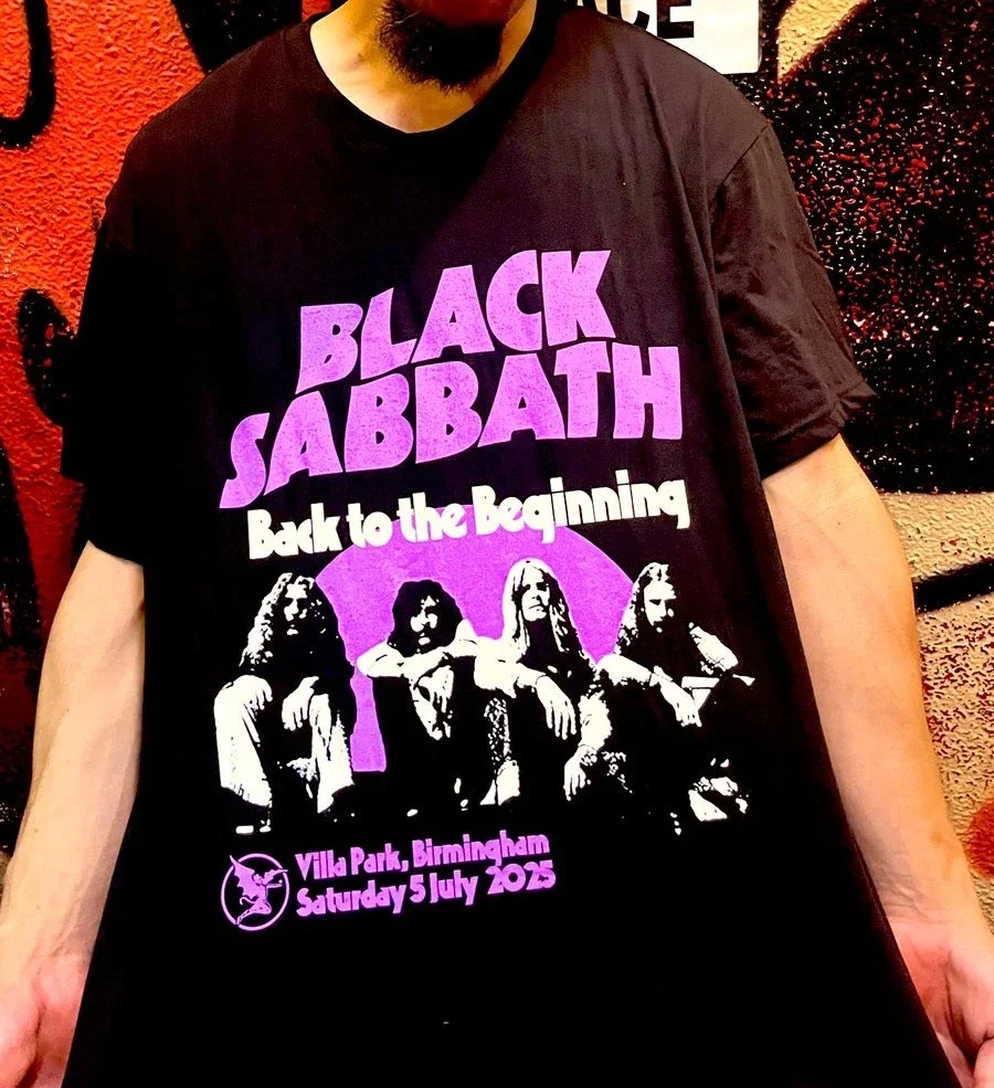 

Футболка Black Sabbath and Ozzy Osbourne Back To The Beginning Merch Event с Lineup Мужская женская футболка Ins Y2k Новый бренд Новый стиль
