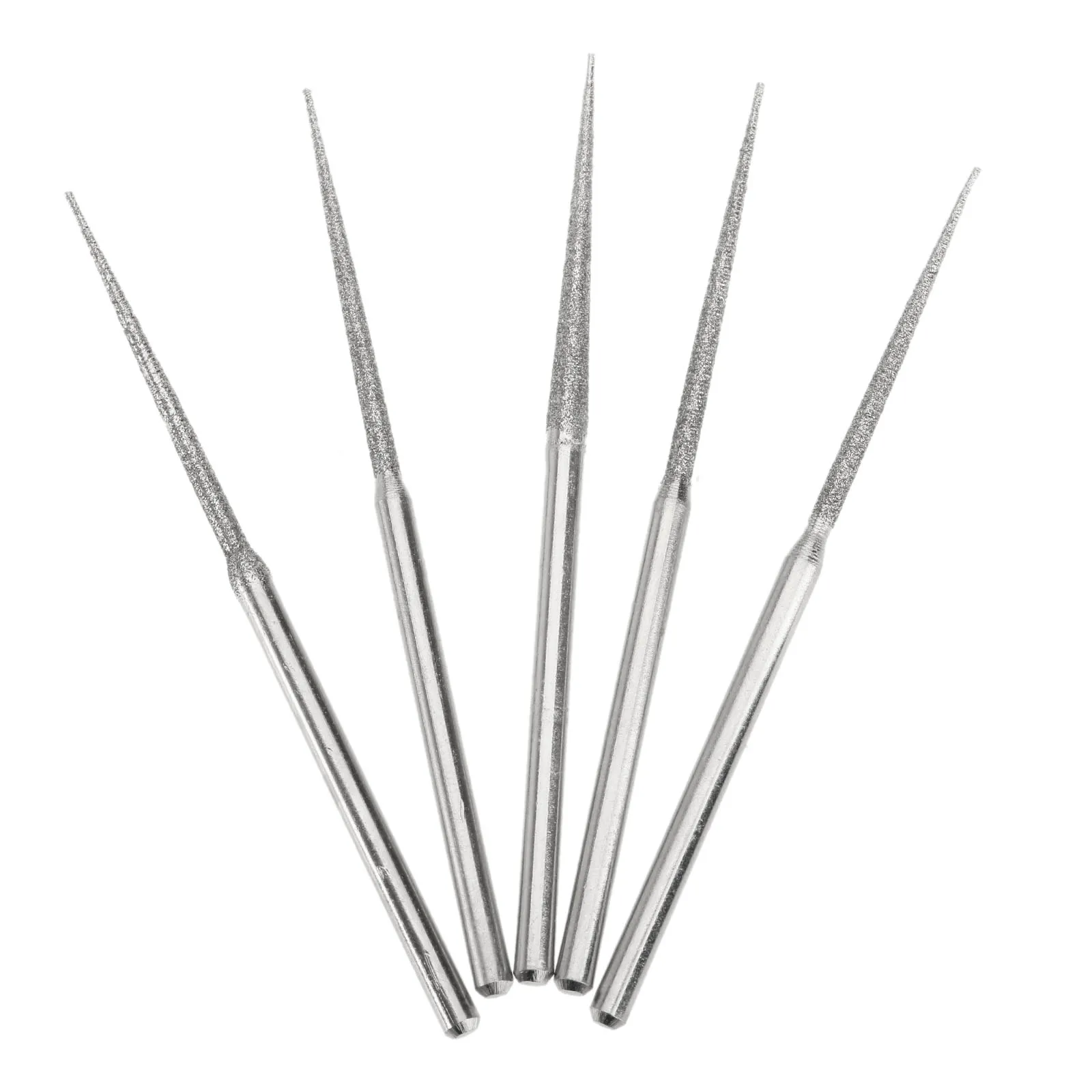 5Pcs L-Fine Dremel อุปกรณ์เสริมเข็มเครื่องเจาะขนาดเล็กเพชรเคลือบ3Mm Shank Bur บิตโรตารี่เครื่องมือยาว Burrs