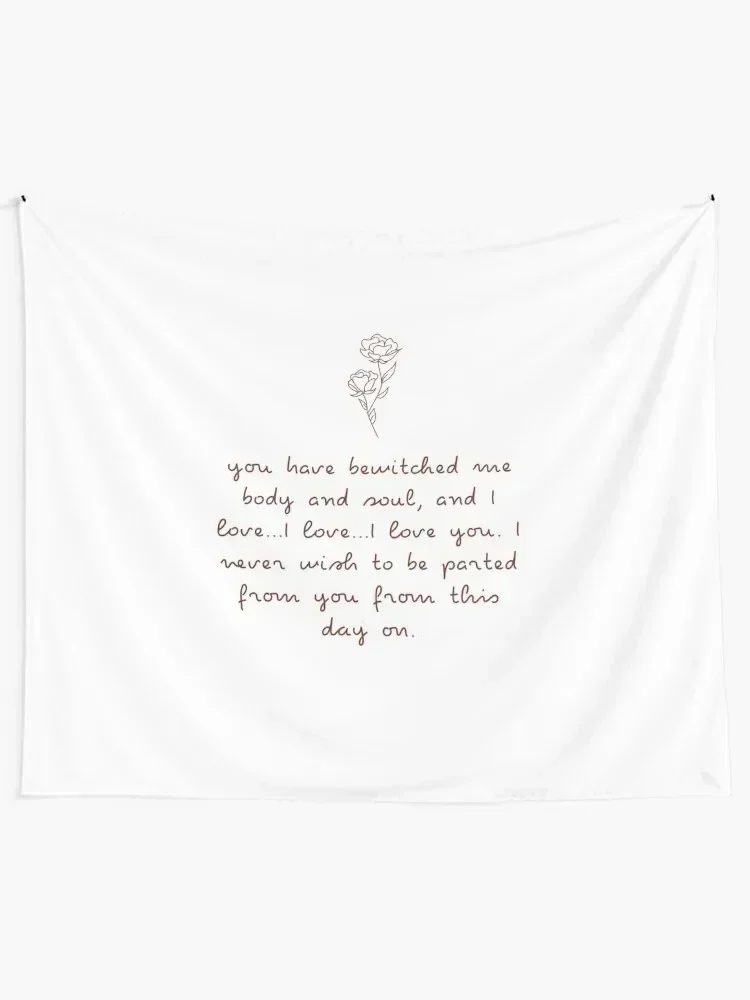 Pride and Prejudice, Body and Soul Tapestry Bedrooms Decor Wall Tapestries Tapestry