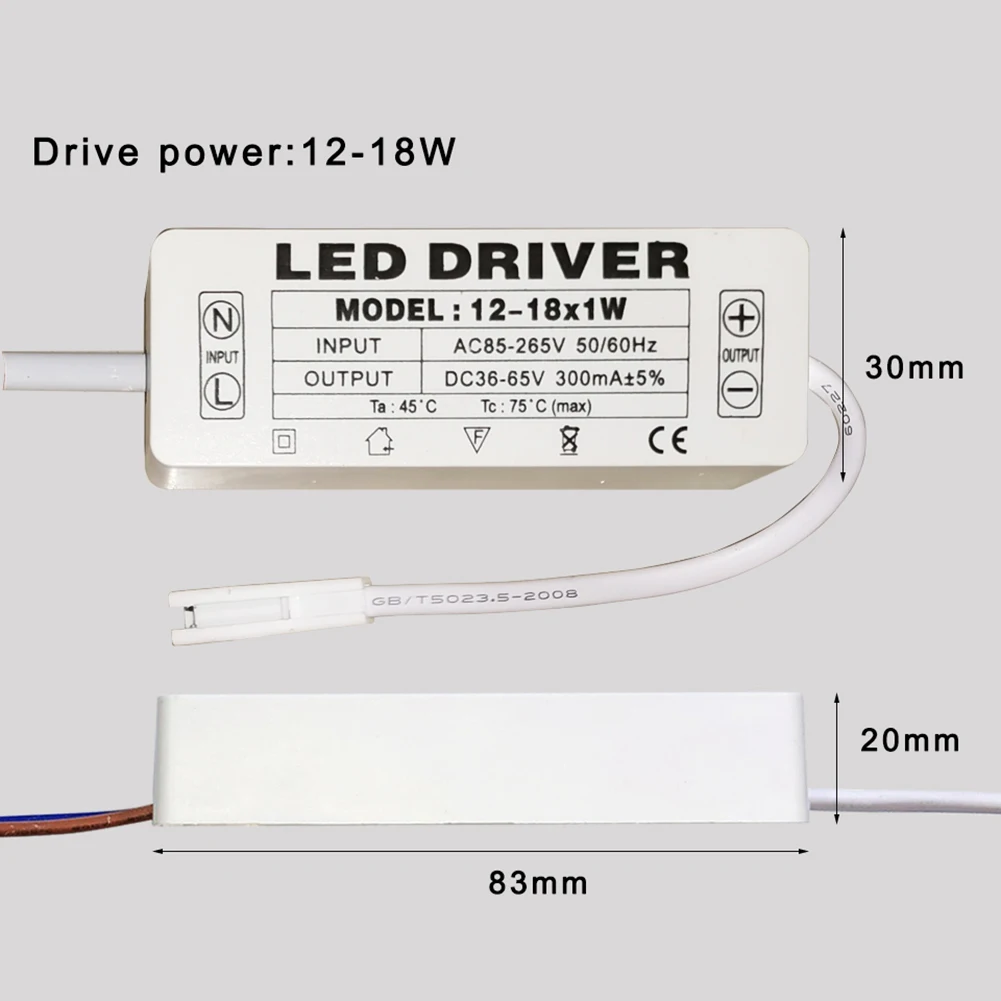 Wysokiej jakości sterownik LED 1 szt. Transformatory AC85-265V do oświetlenia LED Transformatory oświetleniowe LED