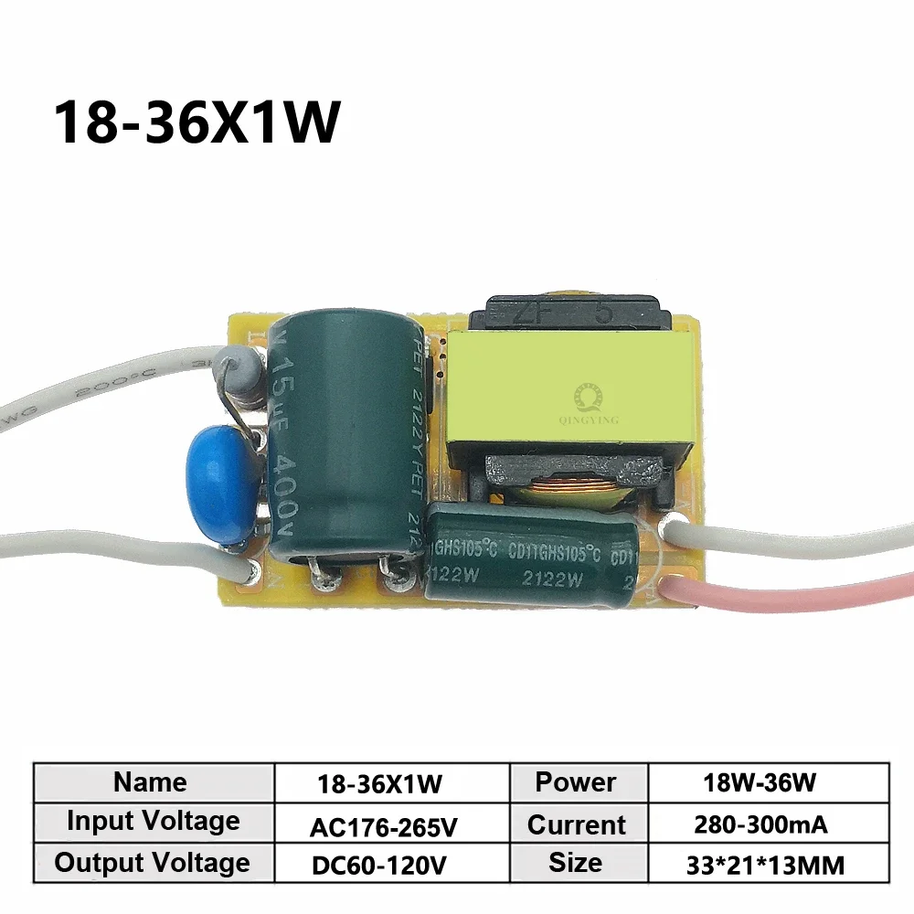 LED Driver 300mA 1W 3W 5W 7W 12W 18W 20W 25W 36W 50W AC220V For LEDs Power Supply Lighting Transformers For LED Power Lights