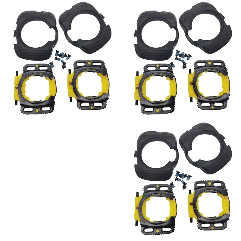 A89E-6X Upgraded Aerodynamic Cleats Bicycle Pedal Bike Pair Pedals Cleats Protection Cover For WAHOO Speedplay Zero,Black