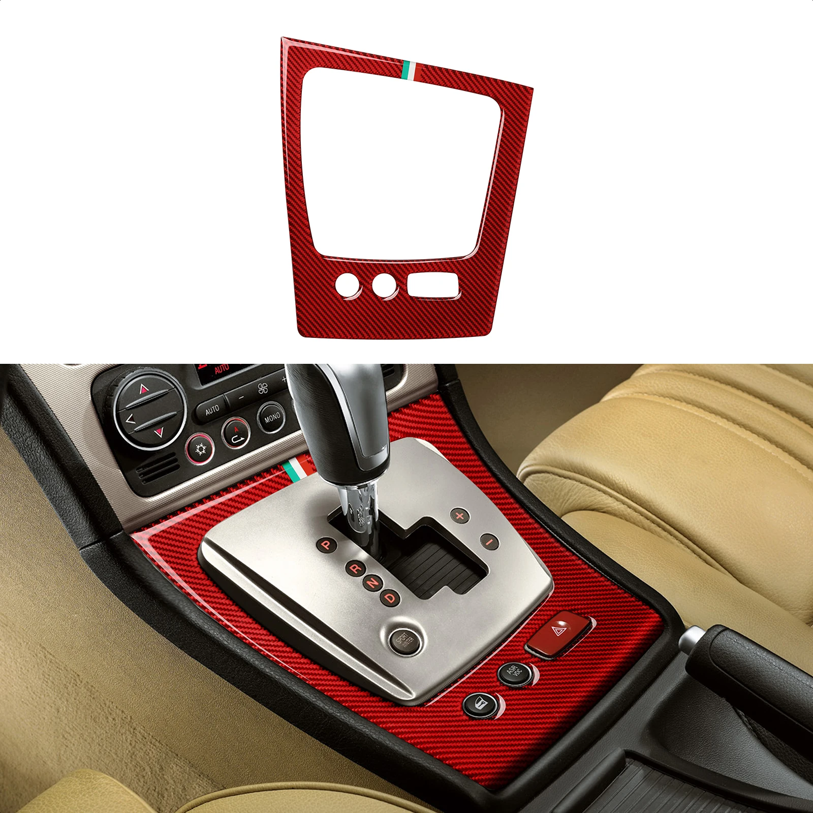 

Car Shifter Sticker Carbon Fiber Central Gear interior Sticker For Alfa Romeo 159 2004-2011 Accessories