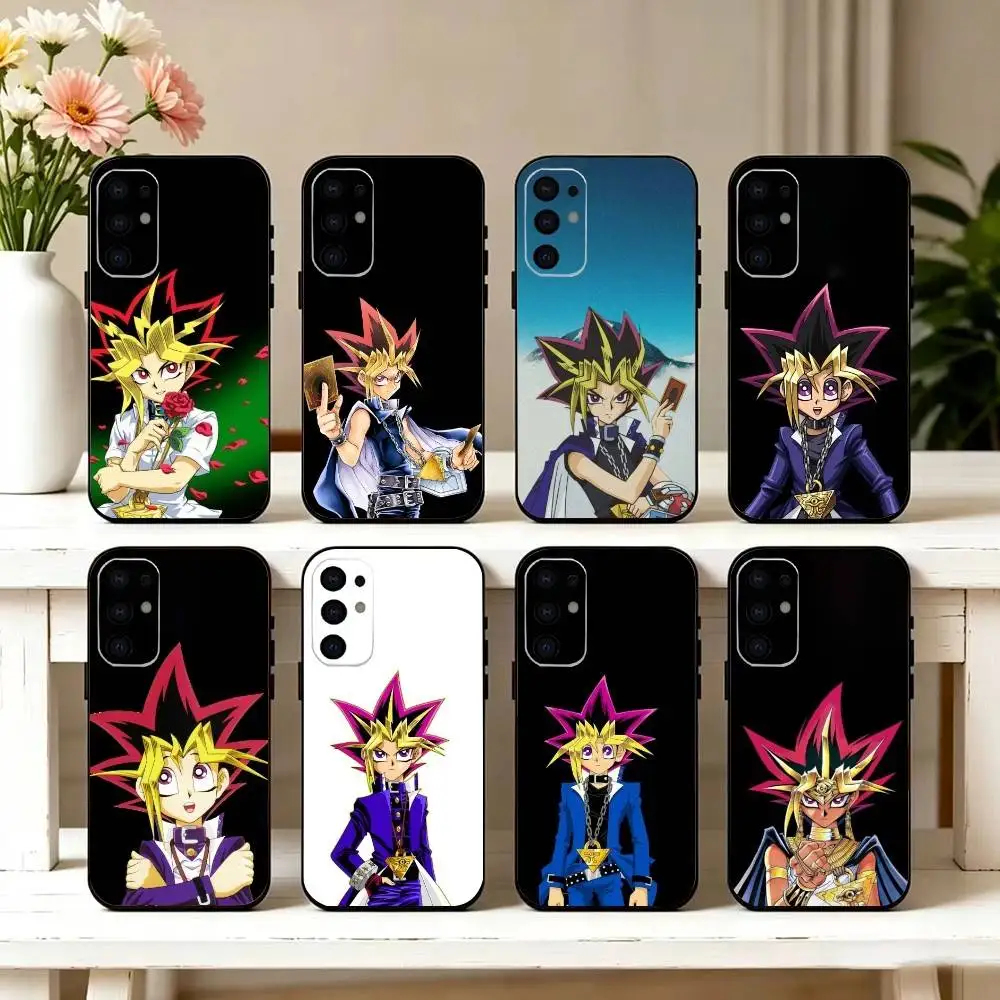 Anime Y-Yu Gi Oh Yugi Muto Phone Case For Samsung S25,S24,S21,S22,S23,S30,Ultra,S20,Plus,Fe,Lite,Note,10,Black Cover