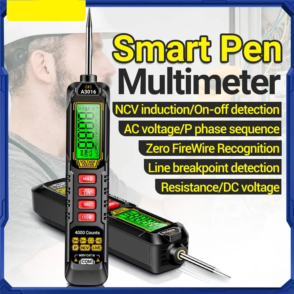 

A3016 Multimeter Digital Intelligent Automotive Maintenance Multimeter High-precision Electrical Multifunctional Measuring Pen