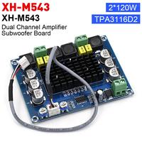 TPA3116 D2 DC 12V 24V 120W*2 Digital Audio High Power Amplifier Board Dual-channel Stereo High Power Subwoofer Board Kit XH-M543