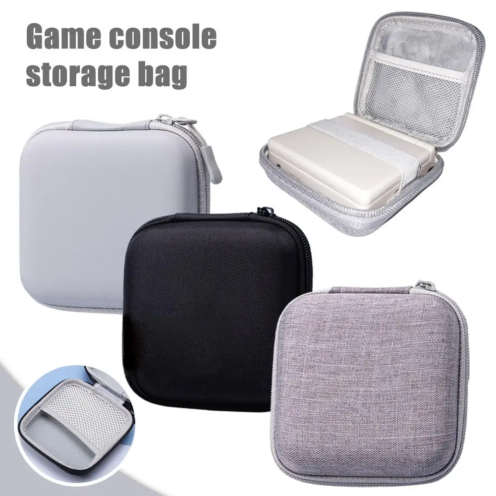 Square EVA Bag Storage Box For RG 35xxsp Hard Travel Portable Flip Case With Zipper Retro Handheld Game Console Accessories K5A4