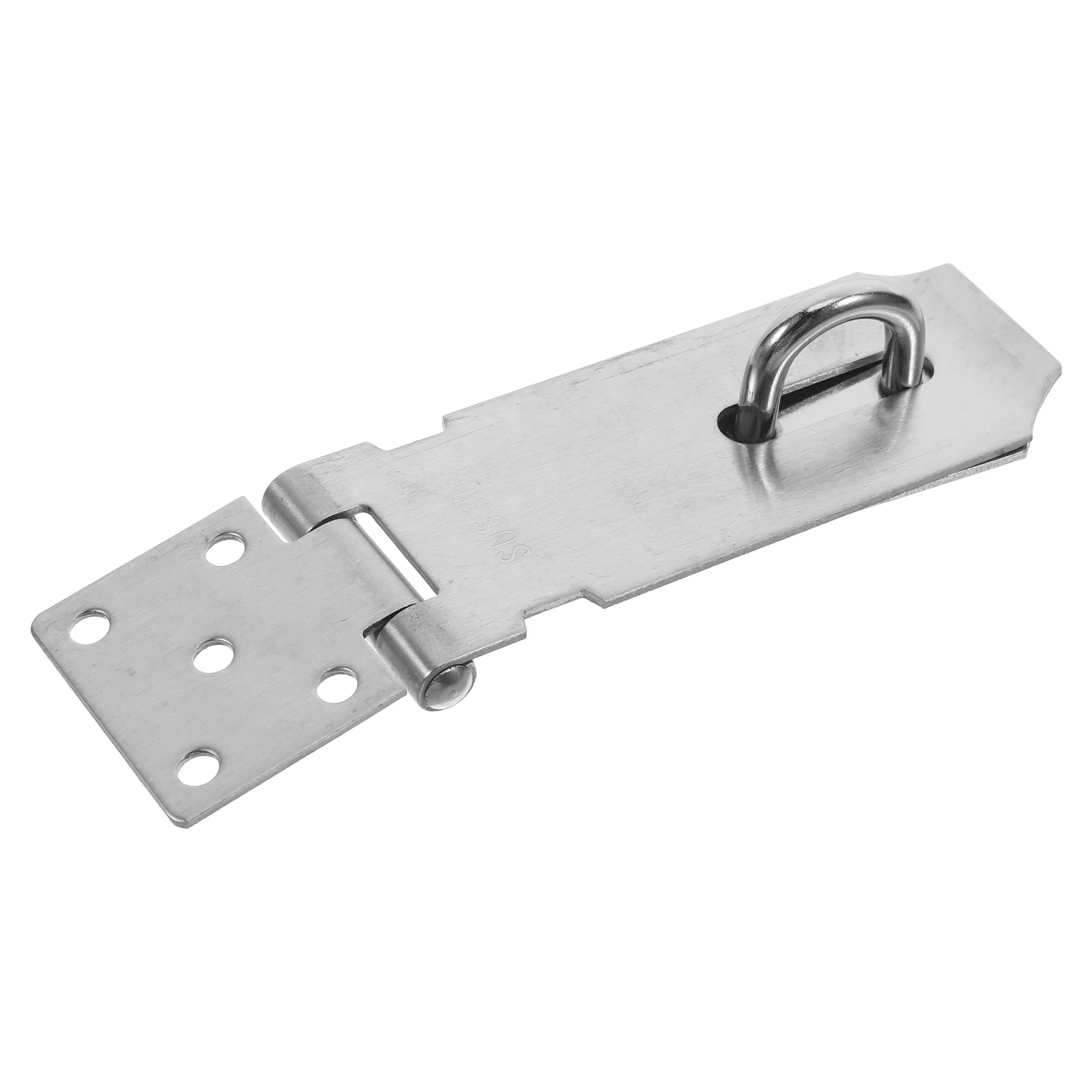 

Stainless Steel Door Latch Buckle Sign Chest Locks Heavy Duty Padlock Hasp for Shed Cabinet Gates Hardware Silver Color