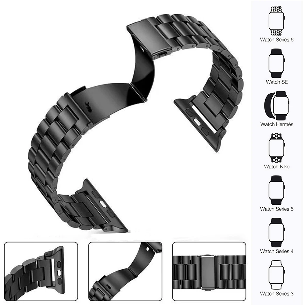 Armband für Apple Uhren armband 45mm 44mm 42mm 49mm Correa 38mm 40mm 42mm Edelstahl armband iwatch serie 8 7 6 se 5 4 3