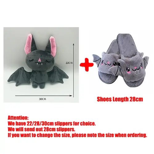 TreasuringU Halloween Kawaii Bat Plush Toys with Slippers Cute Plushie Dolls Cartoon Funny Ghost Toys Kids Birthday Gift - Image 13