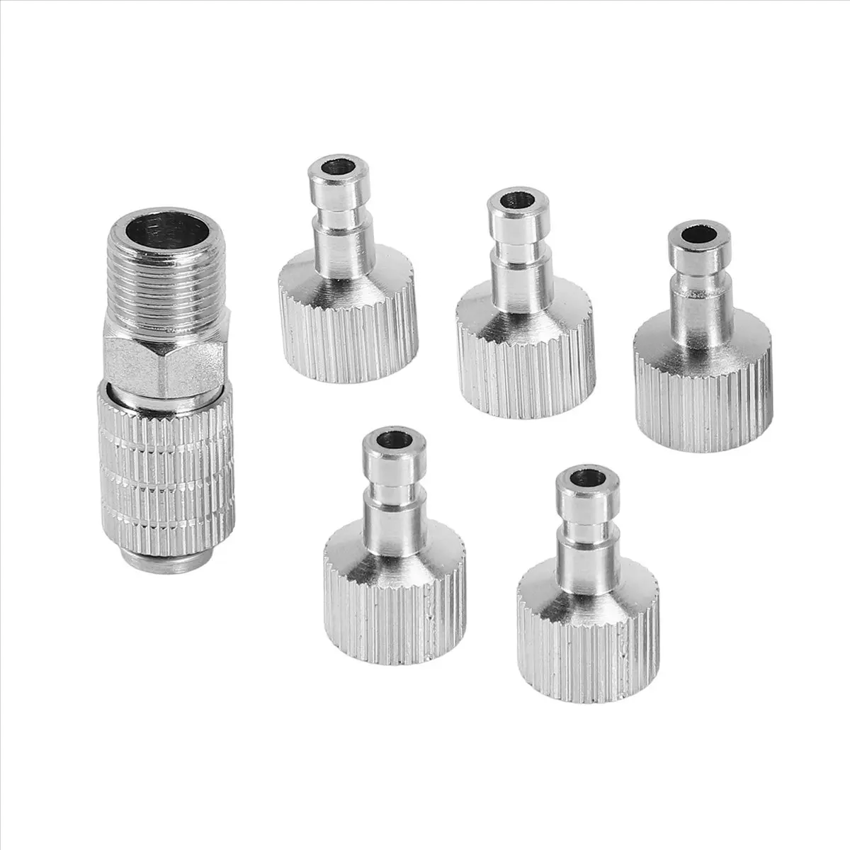 A57X NEW Airbrush Quick Disconnect Coupler Release Fitting Adapter with 5 Male Fitting, 1/8 INCH M-F