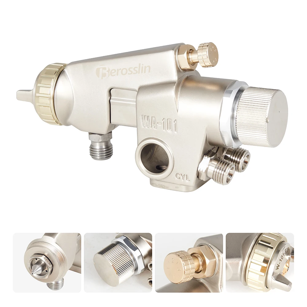 WA-101 przedłużenie butelka wewnętrzna ściana automatyczna pistolet malowane farbą w sprayu 316 ze stali nierdzewnej dysza 0.8mm 1.0mm 1.3mm 1.5mm 1.8mm