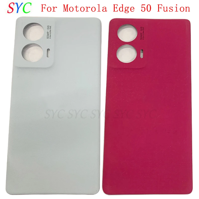 

Rear Door Battery Cover Housing Case For Motorola Edge 50 Fusion Back Cover with Logo Repair Parts