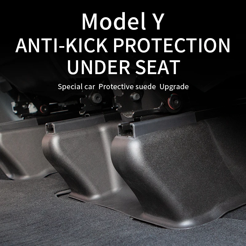 Surrounded Seat Corner Slide Rail Cover Side Track Pad Cover Protector for Tesla Model Y Anti Kick Interior Accessories