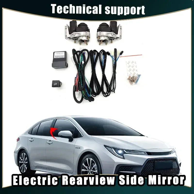 Car Mirror Accessories for Toyota Levin Auto Intelligent Automatic Car Electric Rearview Side Mirror Folding System Kit Modules