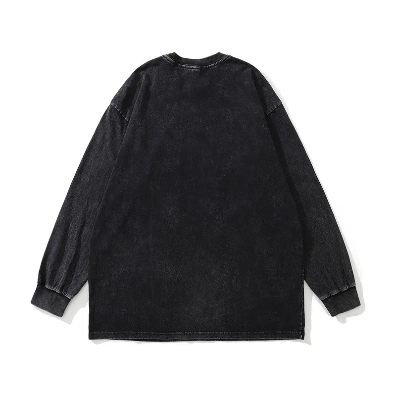 メンズ長袖グラフィックTシャツ,特大の服,高品質