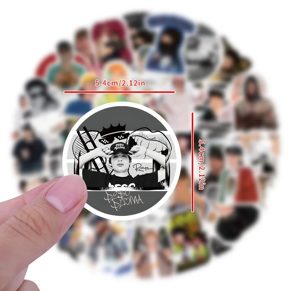 60 قطعة المغني بيسو بلوما الكتابة على الجدران ملصقات حقيبة كوب ماء الغيتار سيارة سكوتر القرطاسية الهاتف المحمول DIY بها بنفسك الديكور الشارات