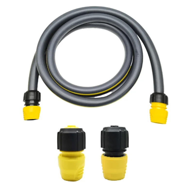 A74G-Water Pipe Connectors(2 Pcs) With 3M 3/4 Water Inlet Pipe For Karcher And Gardening Water Stop Hose