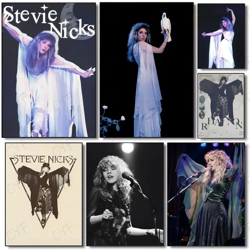 Vintage Star S-Stevie Nicks Poster Painting Wall Art Mural for Living Room Home Decor and Gifts