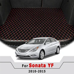 Car Trunk Mats For Hyundai Sonata YF 2010 2011 2012 2013 2014 2015 Covers Cargo Liner Carpet Auto Interior Accessories Vehicle