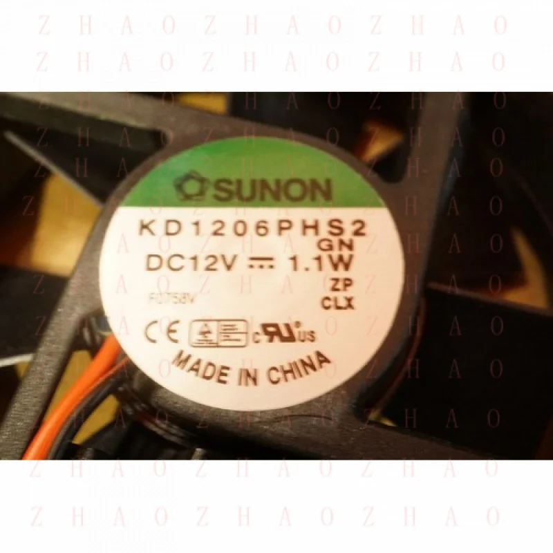 

Комплект из 2 штук: бесщеточный вентилятор Sunon 60x60 мм, 12 В постоянного тока, KD1206PHS2, 2-проводной (без разъема)