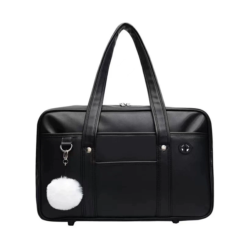 student-handbag-jk-uniform-bag-single-shoulder-pu-uniform-bag-commuter-document-backpack-computer-bag-travel-bag