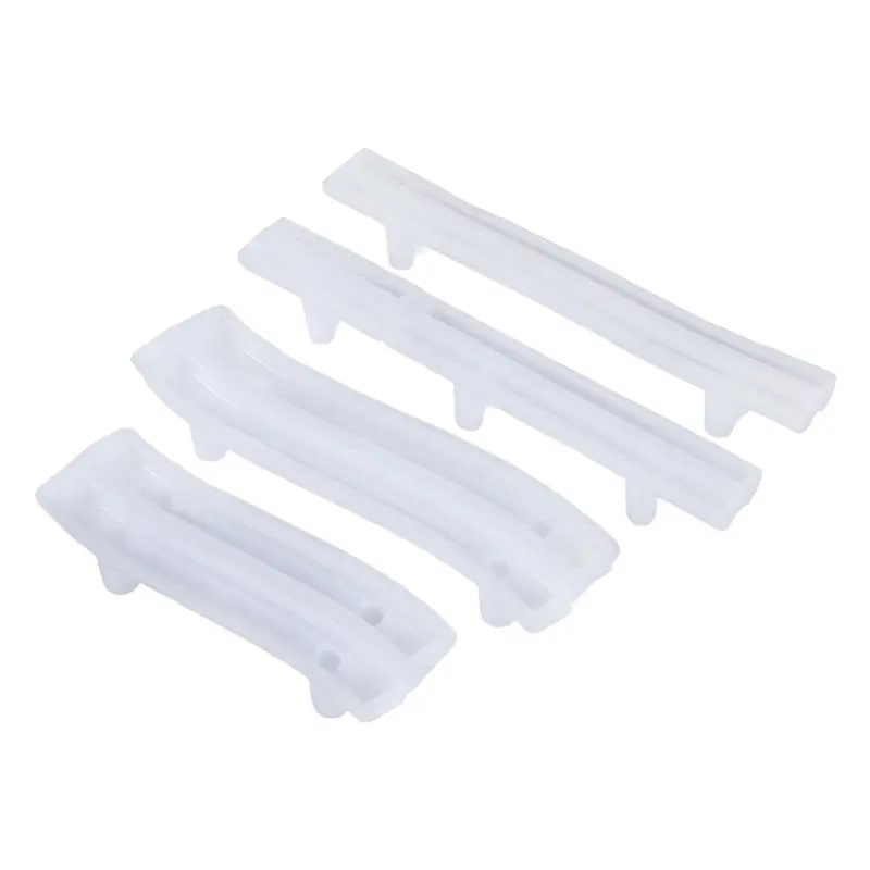 A68P-4 Set Tray Handle Resin Mold, Silicone Epoxy Casting Mold For DIY Cabinet Door Handles, Drawer Bar Pulls, Afrt Crafts