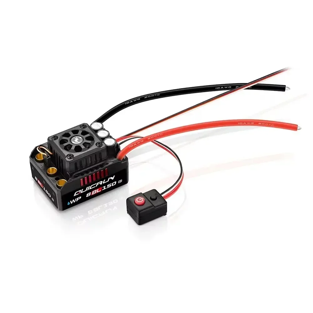 Hobbywing 150A ESC 3-6S Waterproof, QuicRun WP 8BL150 G2 for 1/8 RC Car, Sensorless Brushless Motor