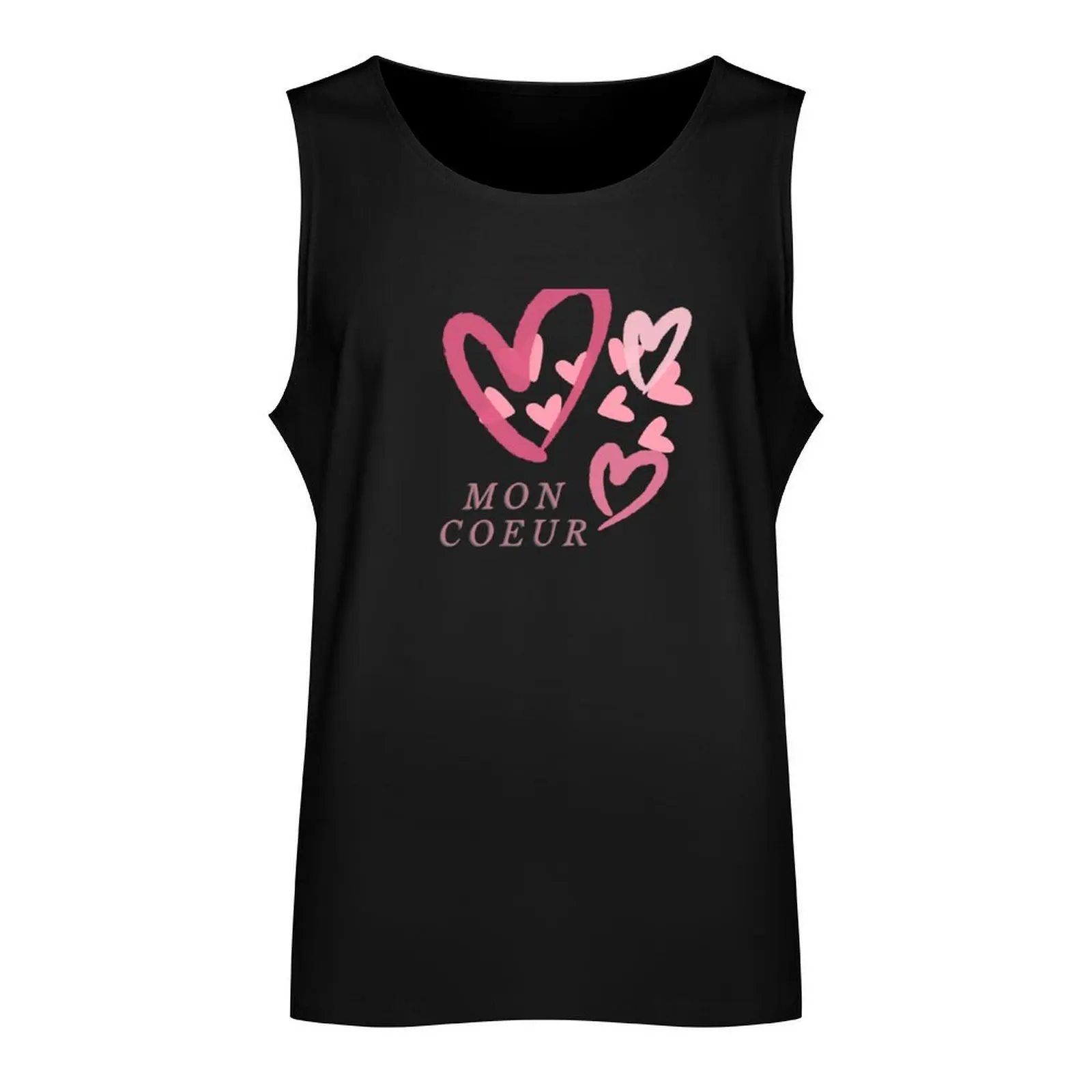 mon coeur Tank Top Men's t shirt Gym man Men's cotton t-shirt Man gym clothes