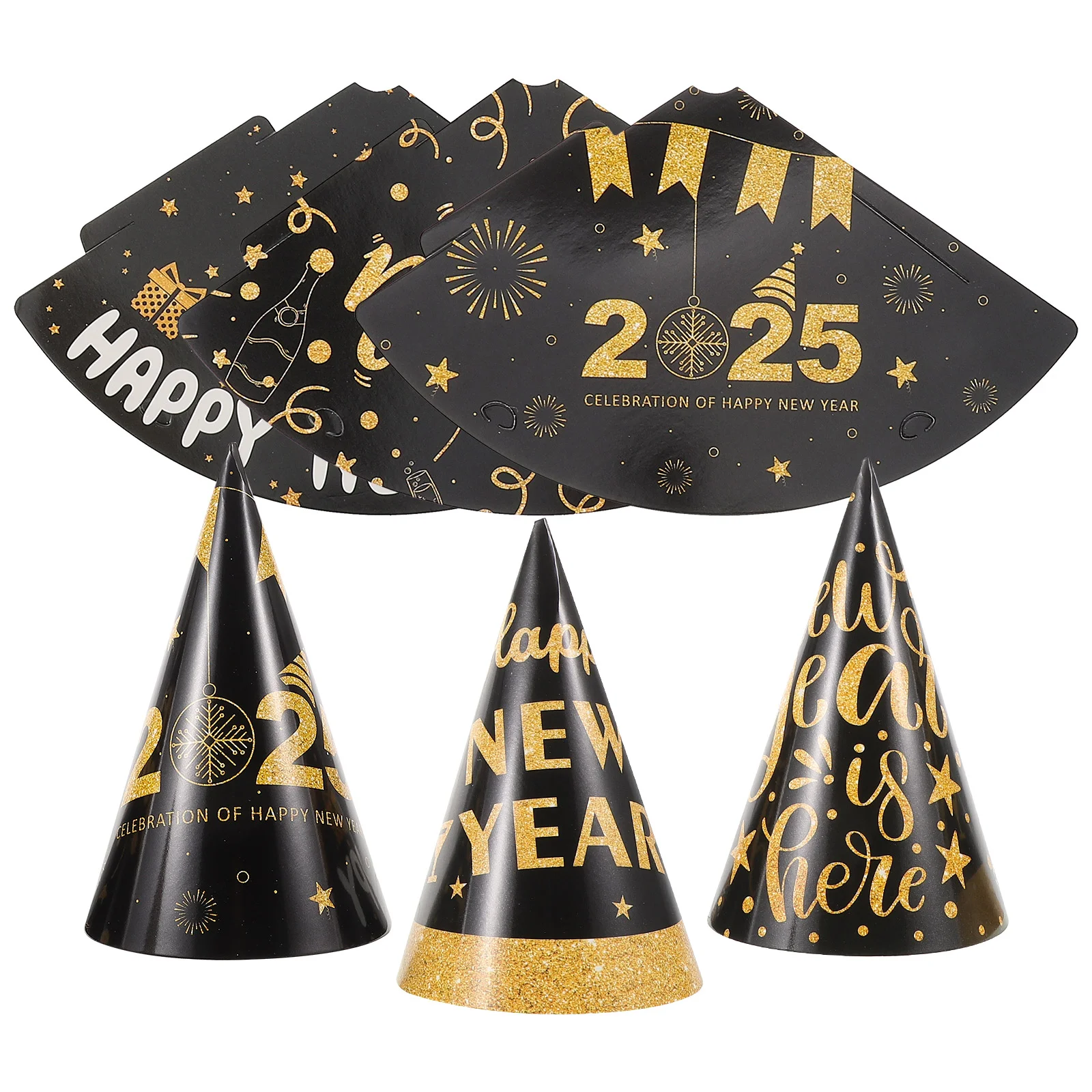 

New Year Paper Hat Eve Party Supplies Conical Cap Birthday Photo Prop Cone Years Child