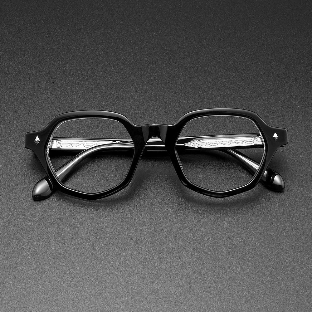 

Acetate Optical Glasses Frame Men Women Luxury Brand Design Vintage Eyeglasses Customized Prescription Eyewear