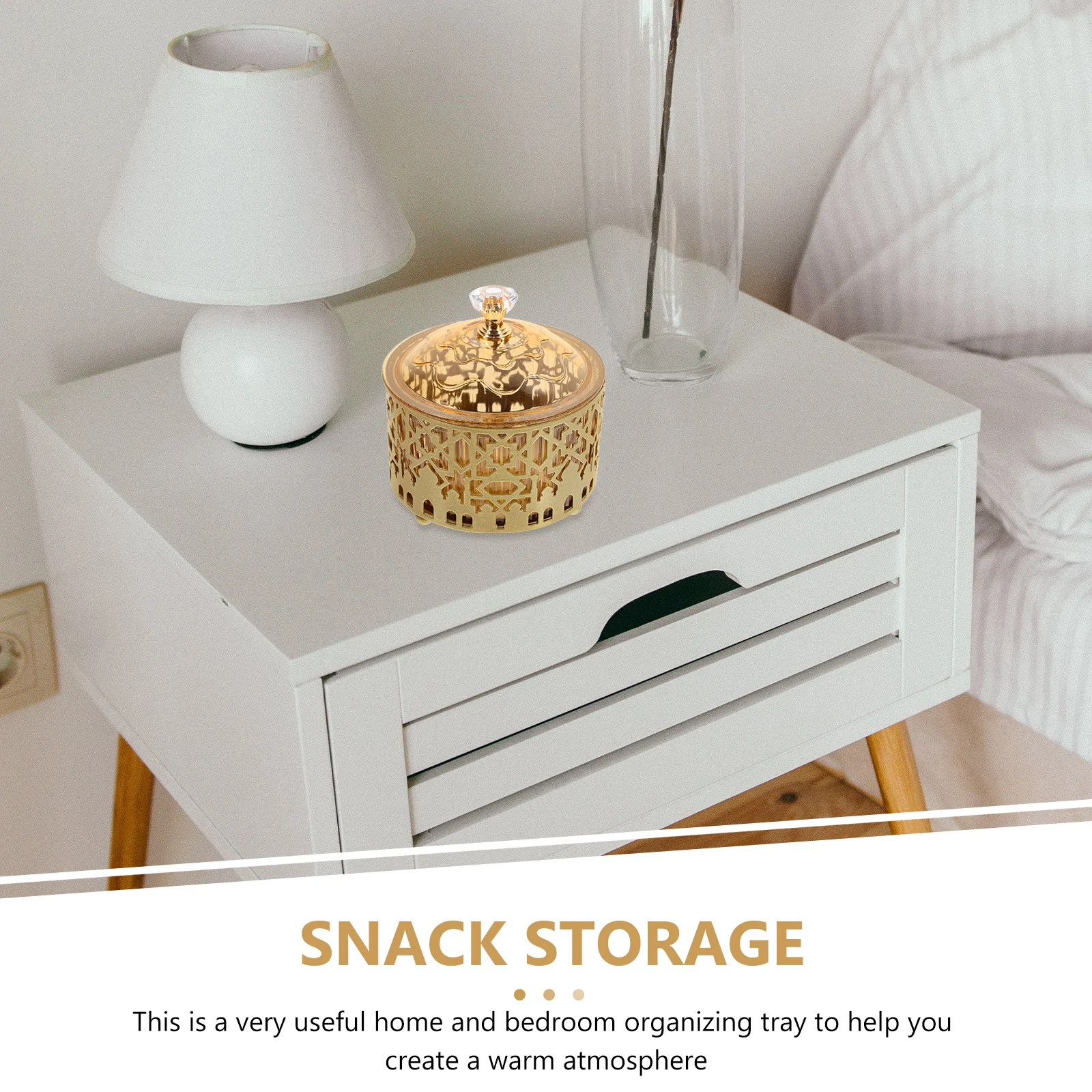 

Snack Candy Metal Serving Eid Mubarak Table Decor Dish Fruit Platter Food Trays Party Plate Decor Eid Ramadan Bowl