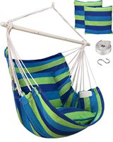 Factory Direct Hanging Hammock Chair Rope Swing With anti-slip ring - for indoor/outdoor use