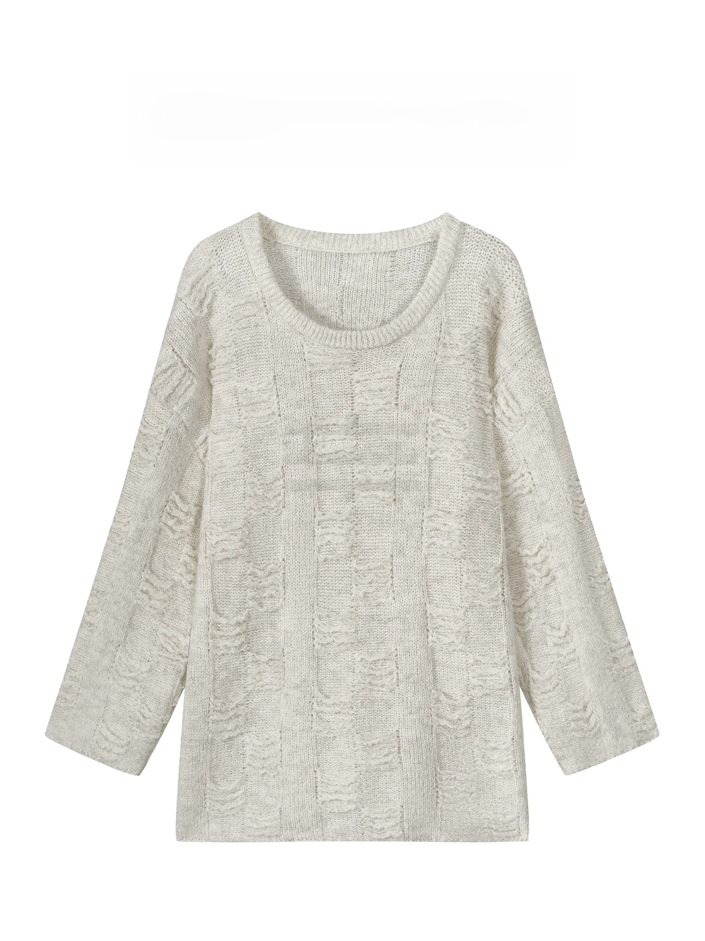 

Шерстяной свитер-накидка из альпийской шерсти с 3D-текстурой, повседневный, свободного кроя, удлиненный, средней длины, утепленный, женское пальто