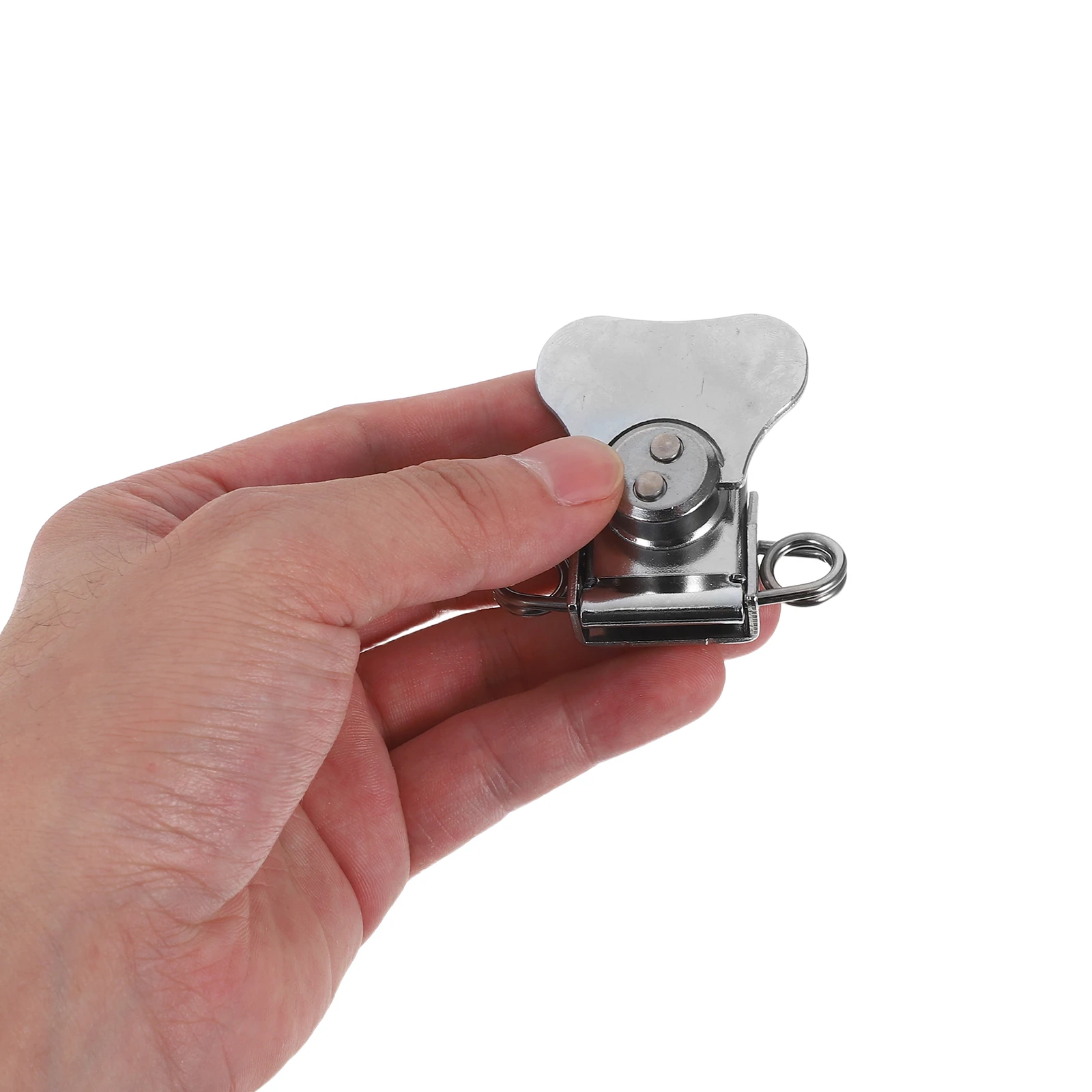 

2Pcs Stainless Steel Butterfly Latch Spring Loaded Padlockable Toggle Clamp for Toolbox Chest Case Closure Hardware