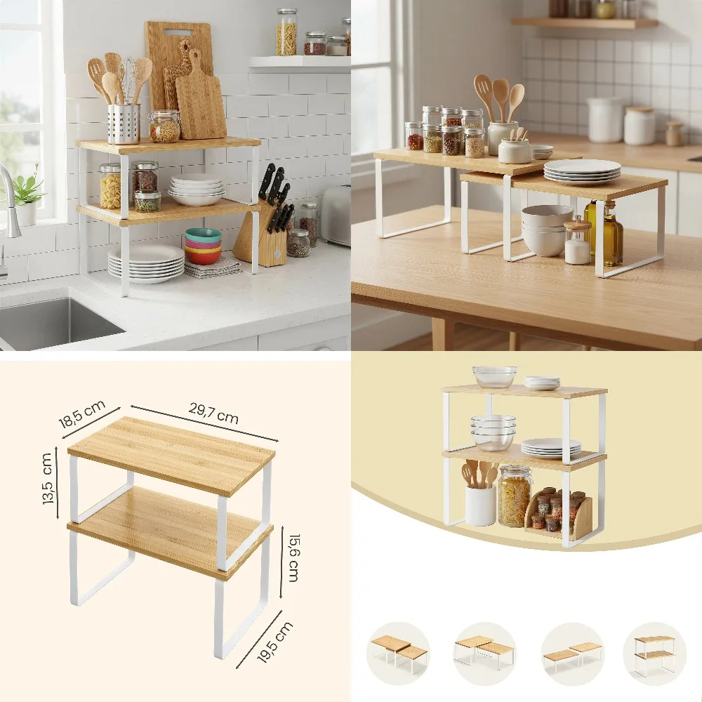 Songmics Extendable Spice Rack 3 Songmics Extendable Spice Rack
