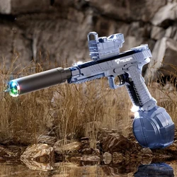 Desert Eagle Fully Automatic Electric Water Gun Toys, Colorful Flashing Lights Beach Pool Shooting Battle Water Gun Adult Gifts