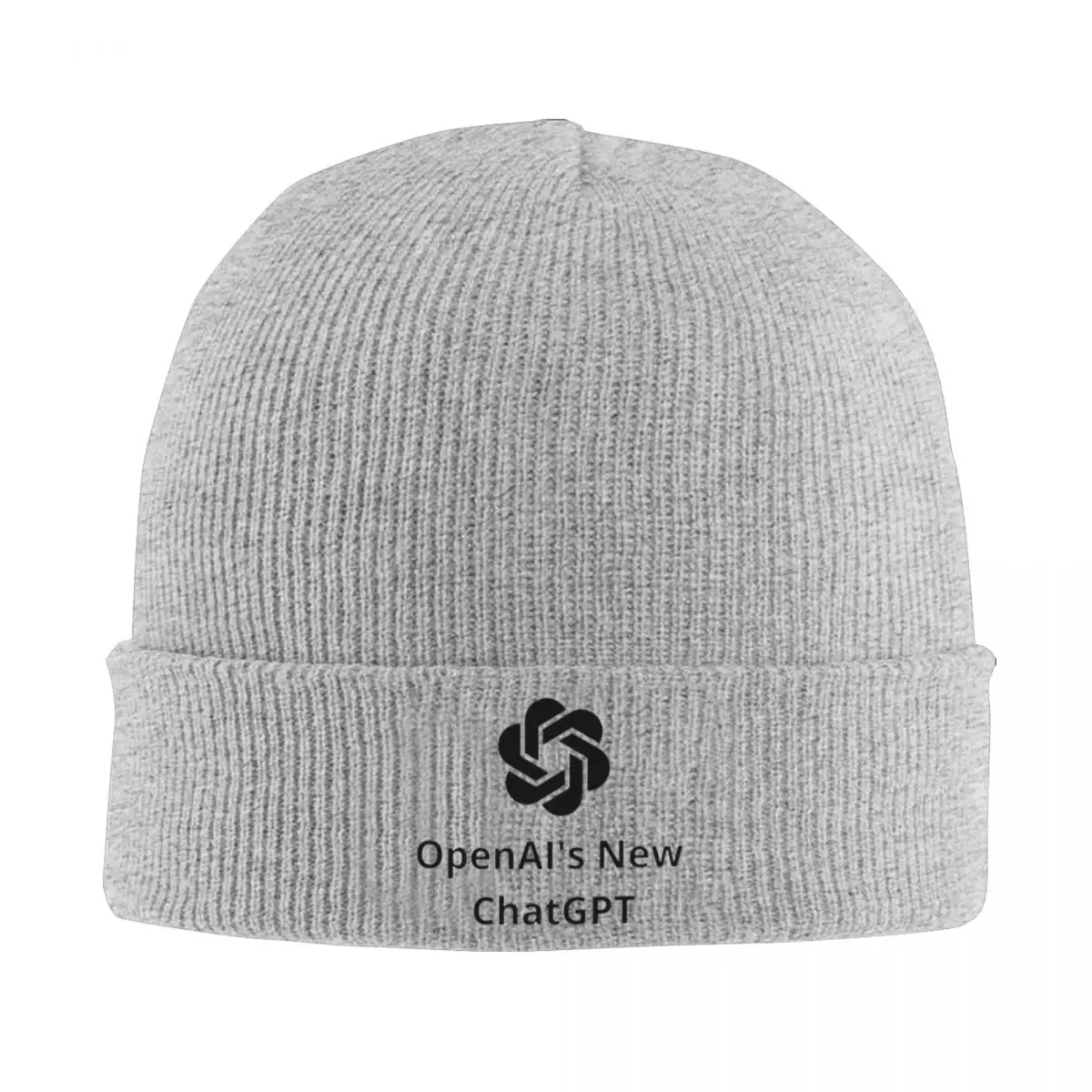 Ai Chatbot Openai ChatGPT Logo Skullies Beanies Caps Winter Warm Knitting Hat Bonnet Outdoor Ski Cap