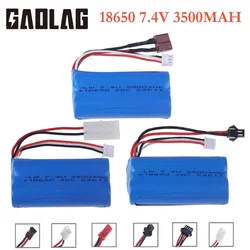 18650 batteria 7.4V 3500Mah 25C batteria agli ioni di litio per MJX T40 T40C F39 F49 T39 RC parti di elicottero RC auto 2S per Wltoys 10428 12428