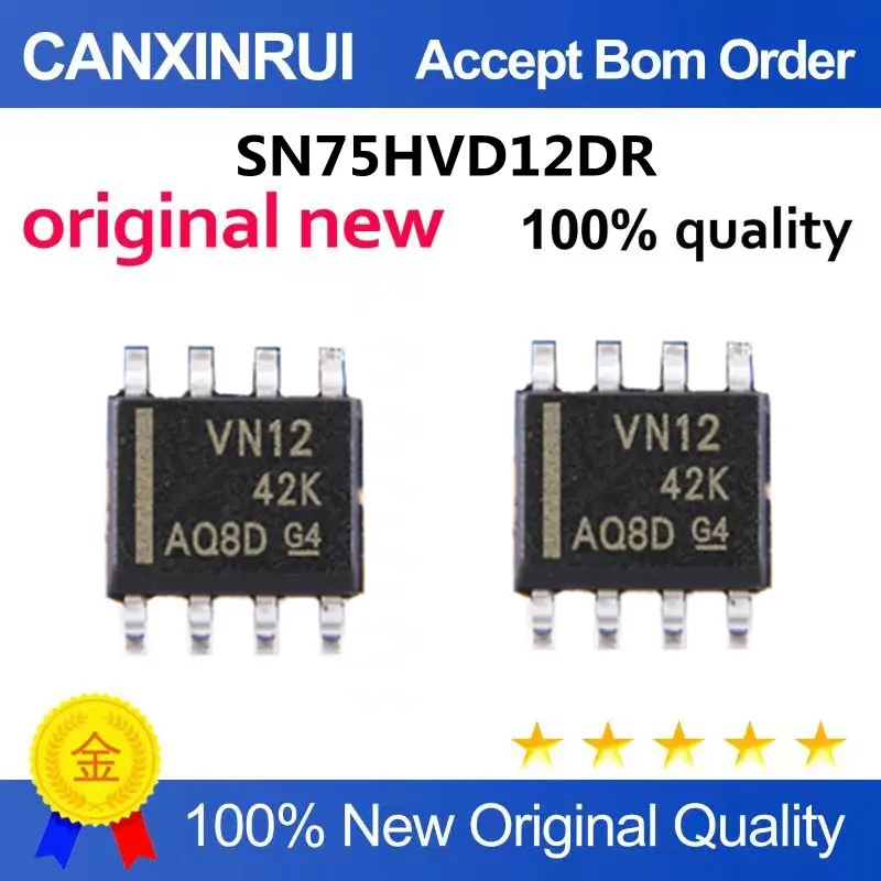 

SN75HVD12 SN75HVD12DR Silk Screen VN12 SOP8 3.3 V RS - 485 Cresceiver Chip