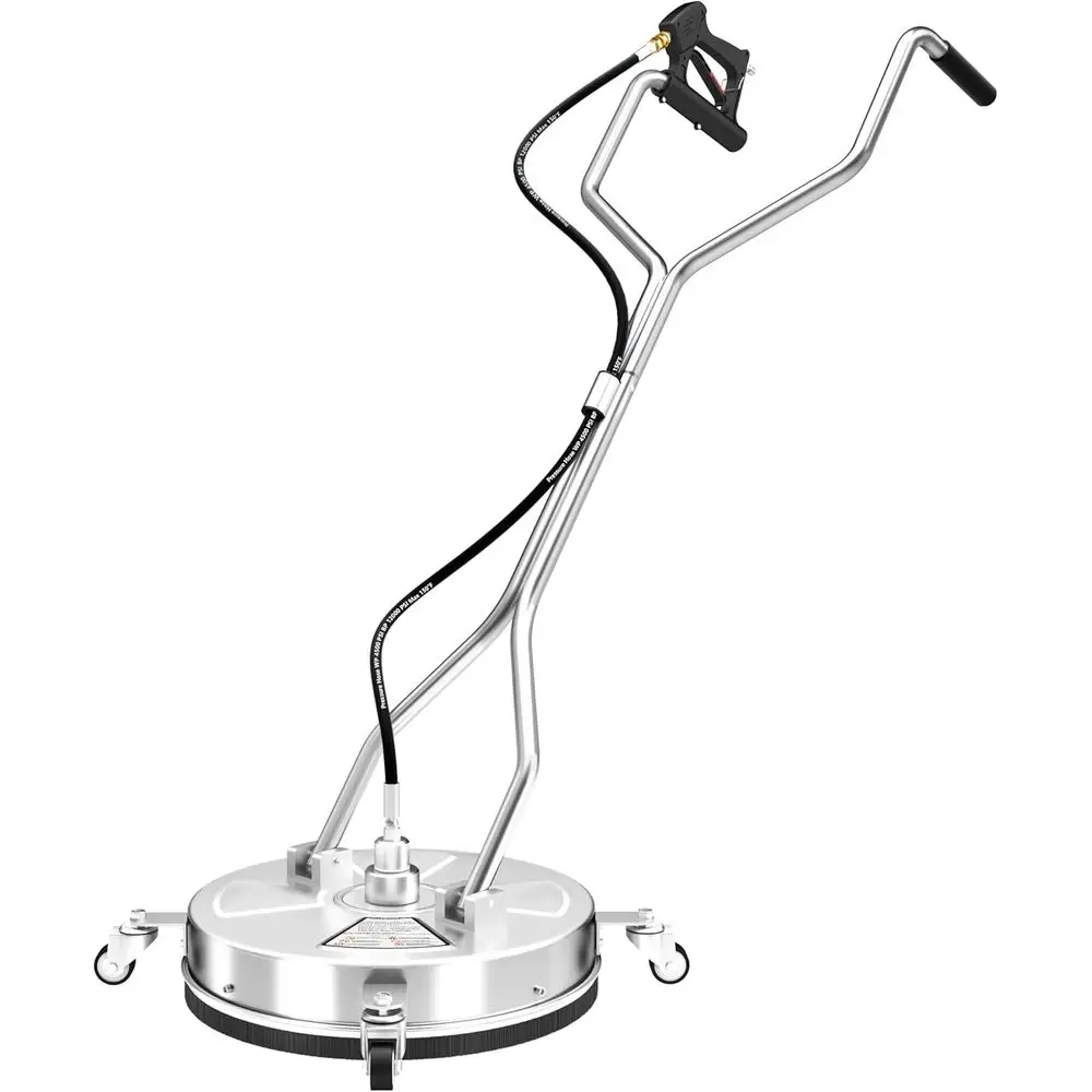 

Очиститель поверхностей для мойки высокого давления с двумя ручками 18 дюймов и 4 колесами, очиститель поверхности из нержавеющей стали макс. 4000 фунтов на квадратный дюйм для мойки высокого давления,