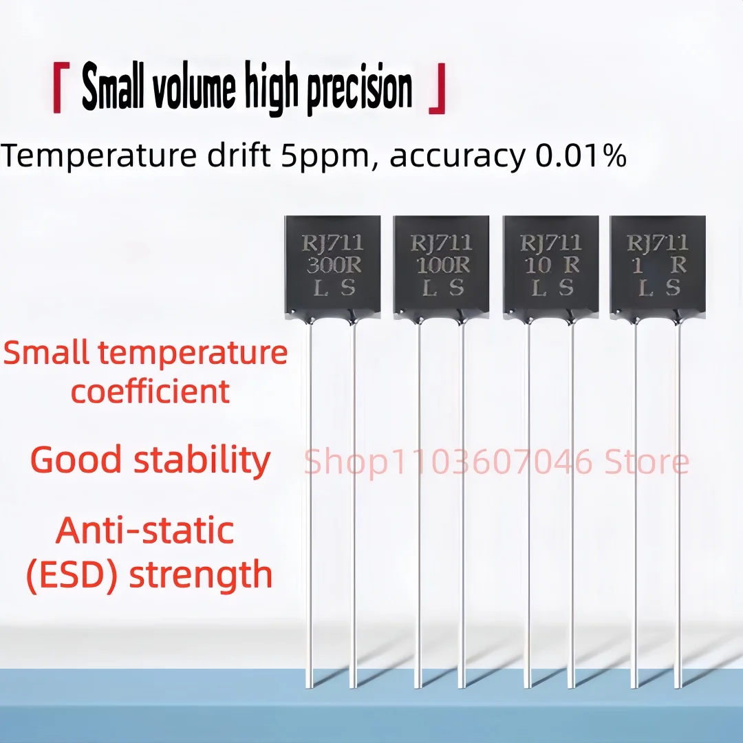 

RJ711 Точность 0,01 Низкотемпературный дрейф Стандартная выборка Высокоточный неиндуктивный резистор 0,25 1R2R50R1K2K Ом