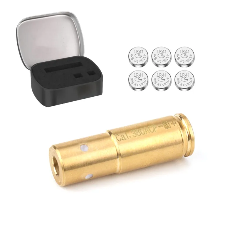 

Красный лазерный прицел .380 380ACP Boresighter Zeroing с 6 батареями