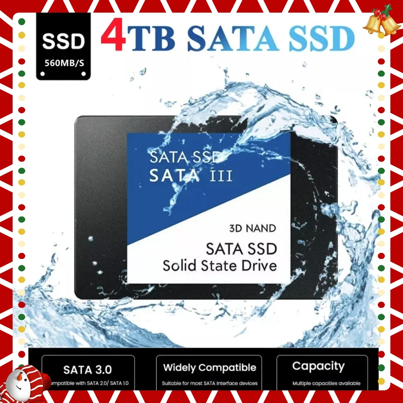 

2024 New 4TB SATA SSD Sata Hard Drive Disk Sata3 2.5 Inch 2TB 1TB High Speed Original Hard Disk Internal Solid State Drives