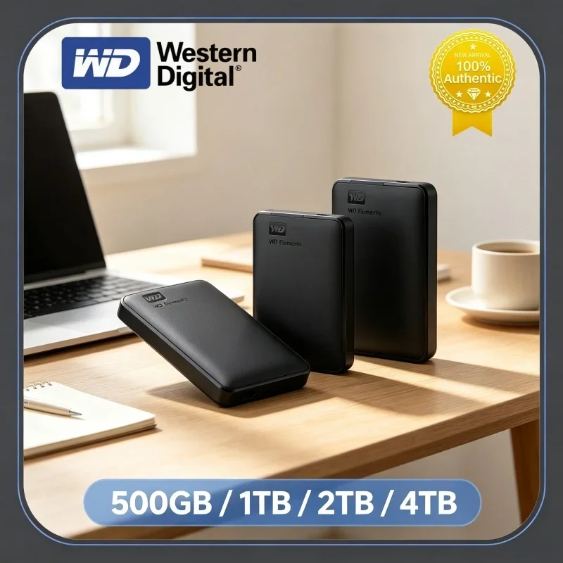WD Western Digital Mobile Hard Disk External HDD 2.5" USB3.0 Large-capacity Mechanical Hard Drive 1TB 2TB 4TB 5TB 6TB