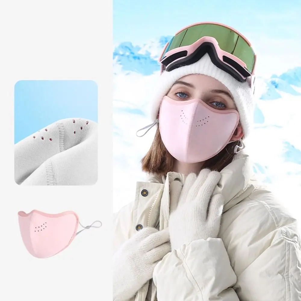 Maschera più calda maschera termica a doppia faccia antivento tenere al caldo maschera per il viso passamontagna maschera da ciclismo per bicicletta invernale addensata a prova di freddo