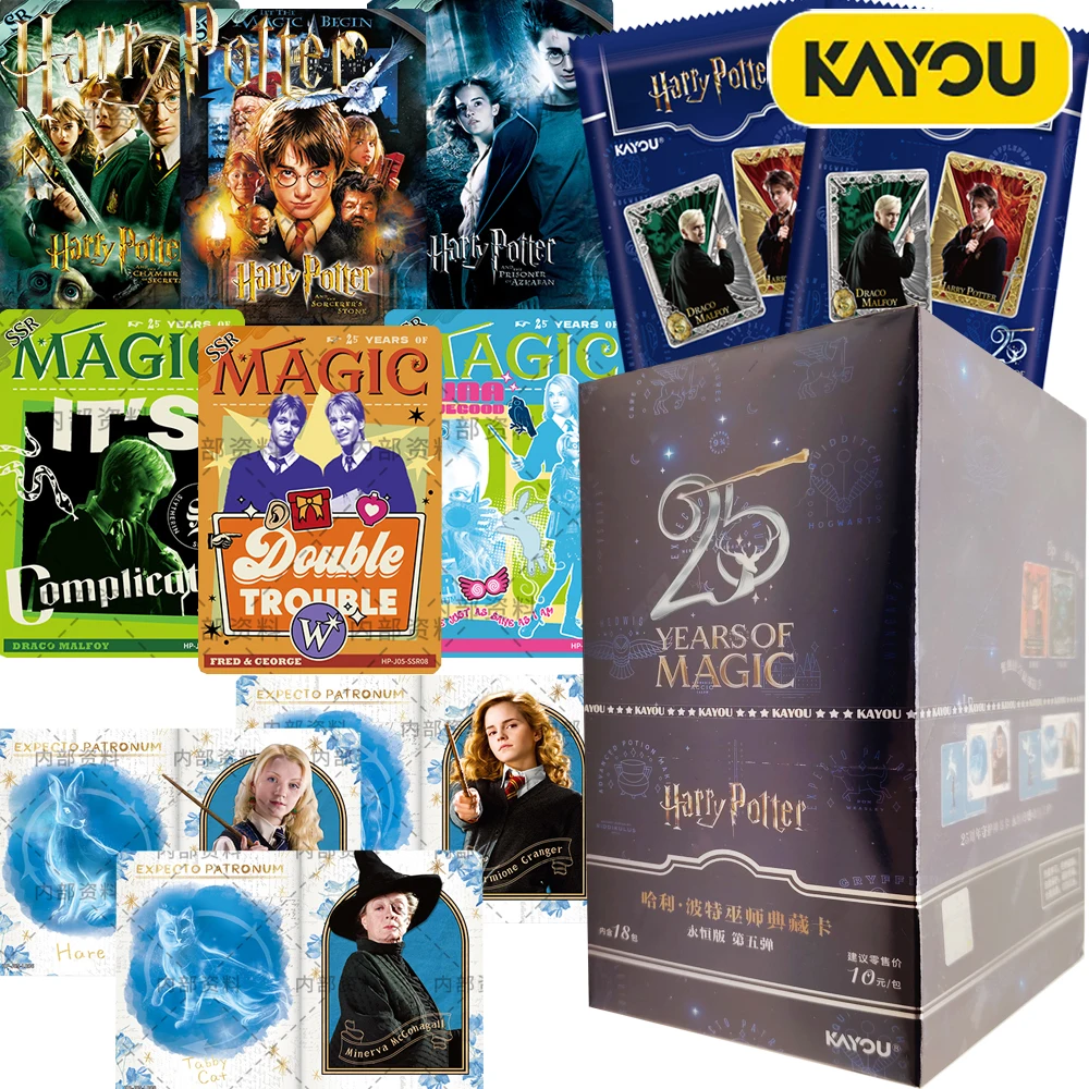 

New Official KAYOU Harry Potter Hobby Cards Magical Adventure Classic Popular Movie IP High Quality Character Cards Xmas Gifts